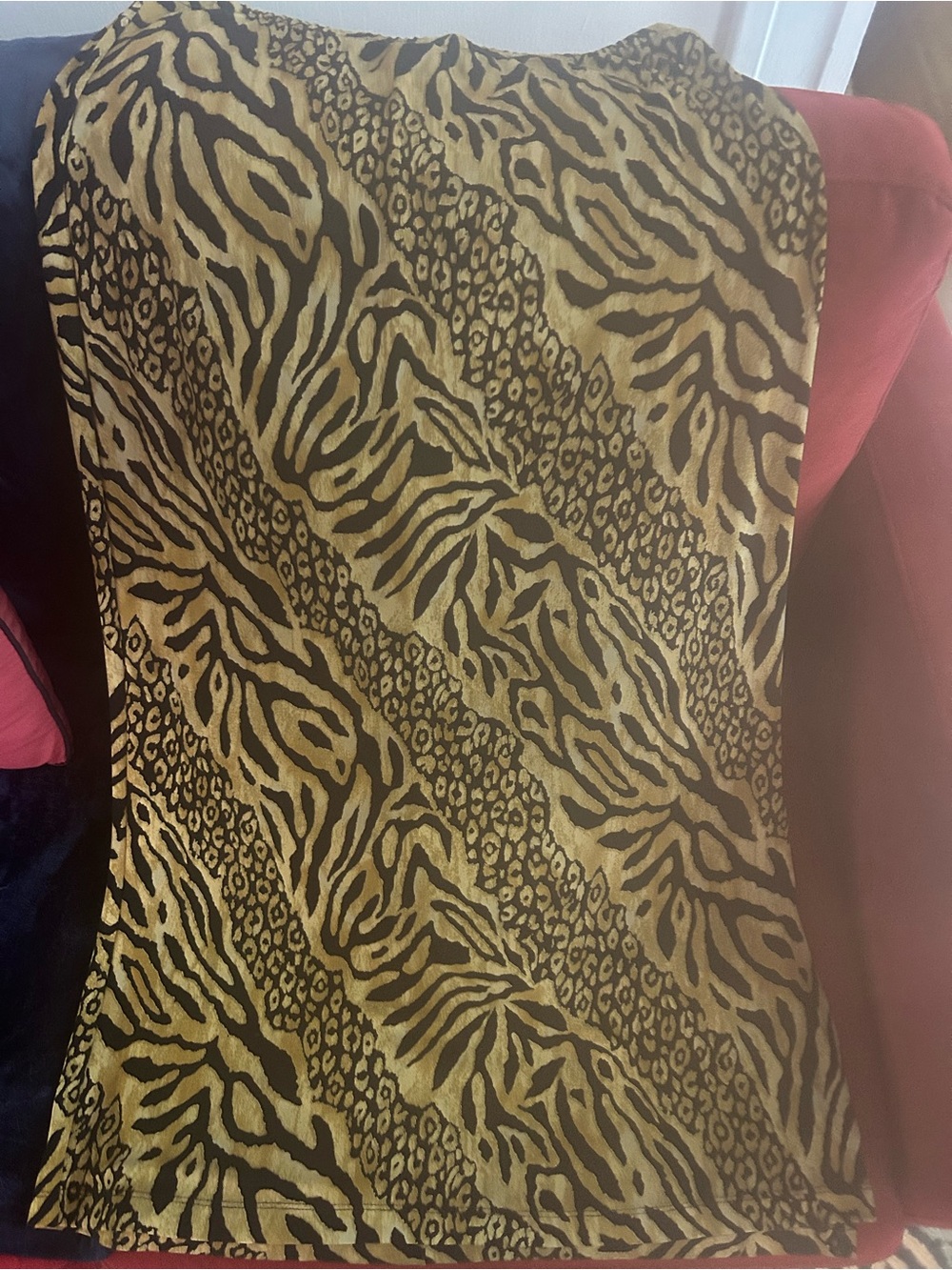 Mirasol Animal Print Maxi Skirt in Tan and Black